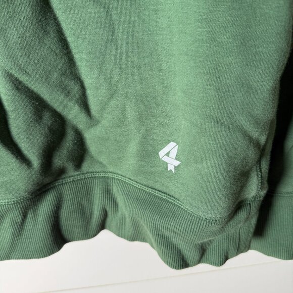 Four Laps Re-Up Sweatshirt Hoodie Green with Red White & Blue Accents Sz Medium - Picture 5 of 10